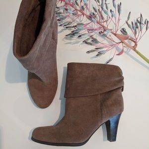 BCBG suede slouchy booties